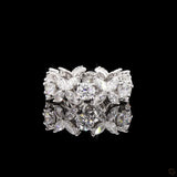 Solitaire Round Diamond Wedding Ring Set With Plain Ring
