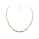 Three-Prong Set Diamond Half Tennis Necklace