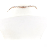 Three-Prong Set Diamond Half Tennis Necklace