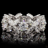 Solitaire Round Diamond Wedding Ring Set With Plain Ring