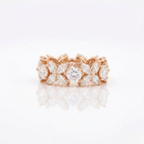 Solitaire Round Diamond Wedding Ring Set With Plain Ring
