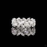 Solitaire Round Diamond Wedding Ring Set With Plain Ring