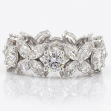 Solitaire Round Diamond Wedding Ring Set With Plain Ring