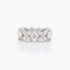 Solitaire Round Diamond Wedding Ring Set With Plain Ring