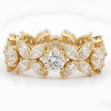 Solitaire Round Diamond Wedding Ring Set With Plain Ring