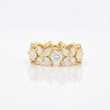 Solitaire Round Diamond Wedding Ring Set With Plain Ring