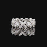Solitaire Round Diamond Wedding Ring Set With Plain Ring